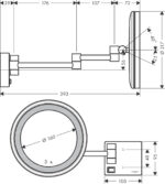 Hansgrohe AddStoris Led Işıklı Mat Siyah Makyaj Aynası - Görsel 3