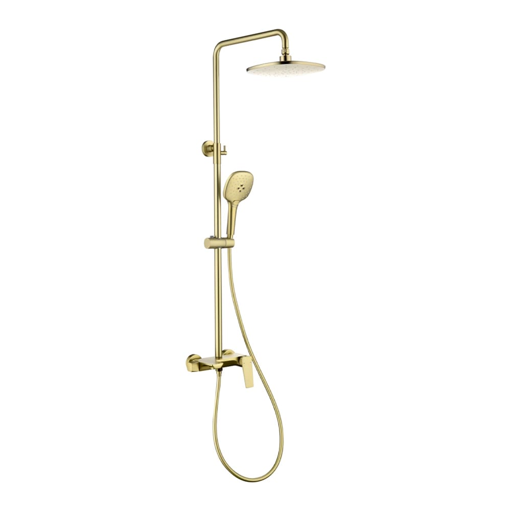 Acar Matte Gold Banyo Bataryası Ve Yağmur Duş Sistemi Acar Matte Gold Banyo Bataryası Ve Yağmur Duş Sistemi