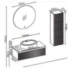 Badella Royal 28100 V32 Banyo Dolabı 100 cm