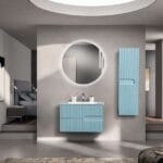 Bagnora Allegro 80 cm Buz Mavisi Banyo Dolabı (Boy Dolapsız)