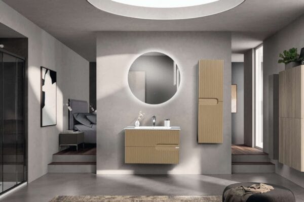 Bagnora Allegro 80 cm Cappuccino Banyo Dolabı (Boy Dolapsız)