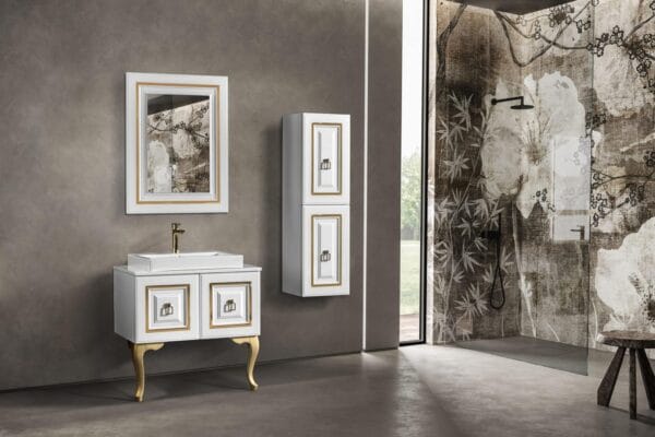 Bagnora Armada 80 cm Beyaz Banyo Dolabı (Boy Dolaplı)