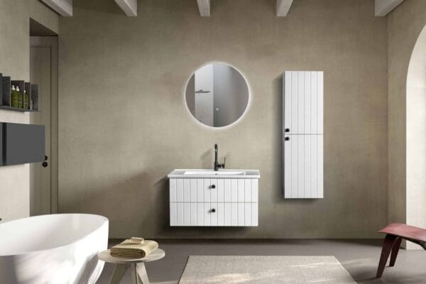Bagnora C-Line 85 cm Beyaz Banyo Dolabı (Boy Dolapsız)