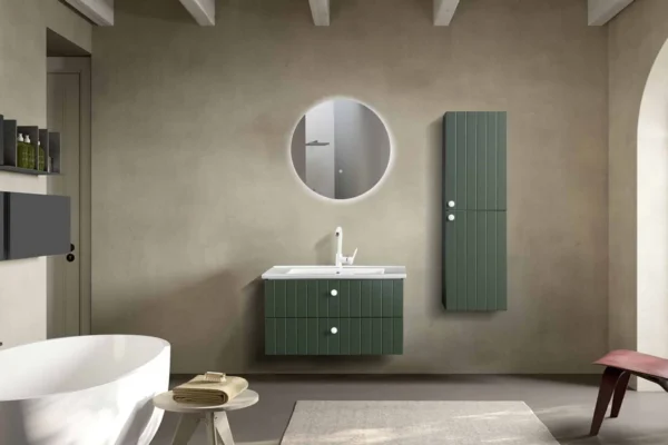 Bagnora C-Line 85 cm Yeşil Banyo Dolabı (Boy Dolapsız)