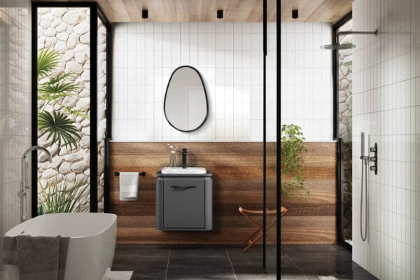 Bagnora Ciero 56 cm Antrasit Banyo Dolabı
