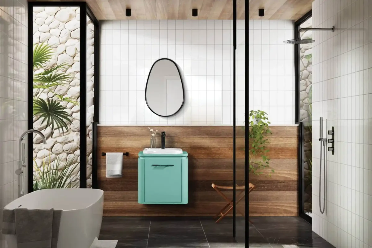 Bagnora Ciero 56 cm Mint Yeşili Banyo Dolabı