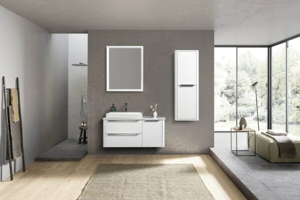 Bagnora Coppa 110 cm Beyaz Banyo Dolabı (Boy Dolapsız)