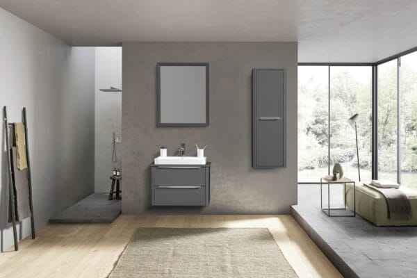 Bagnora Coppa 80 cm Gri Banyo Dolabı (Boy Dolapsız)