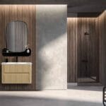 Bagnora Curved 80 cm Cappuccino Banyo Dolabı (Boy Dolaplı)