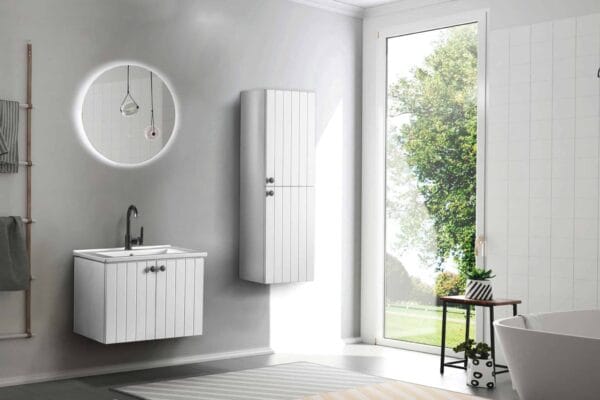 Bagnora D-Line 65 cm Beyaz Banyo Dolabı (Boy Dolapsız)