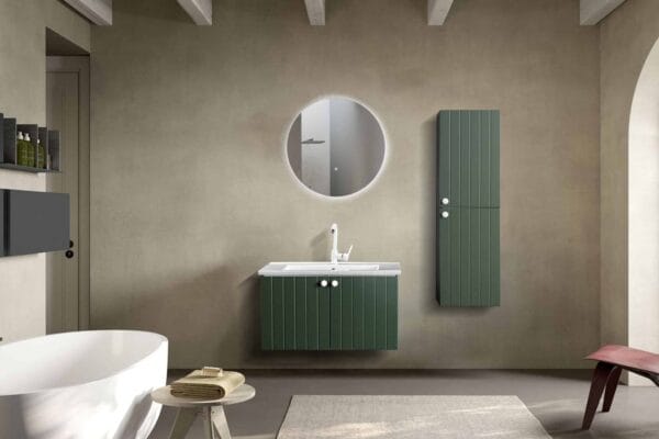 Bagnora D-Line 85 cm Yeşil Banyo Dolabı (Boy Dolapsız)
