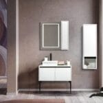 Bagnora Dolce 85 cm Beyaz Banyo Dolabı (Boy Dolaplı)