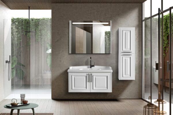 Bagnora Fiona 100 cm Beyaz Banyo Dolabı (Boy Dolapsız)