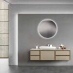 Bagnora Flora 160 cm Malta Keten Banyo Dolabı (Boy Dolapsız)