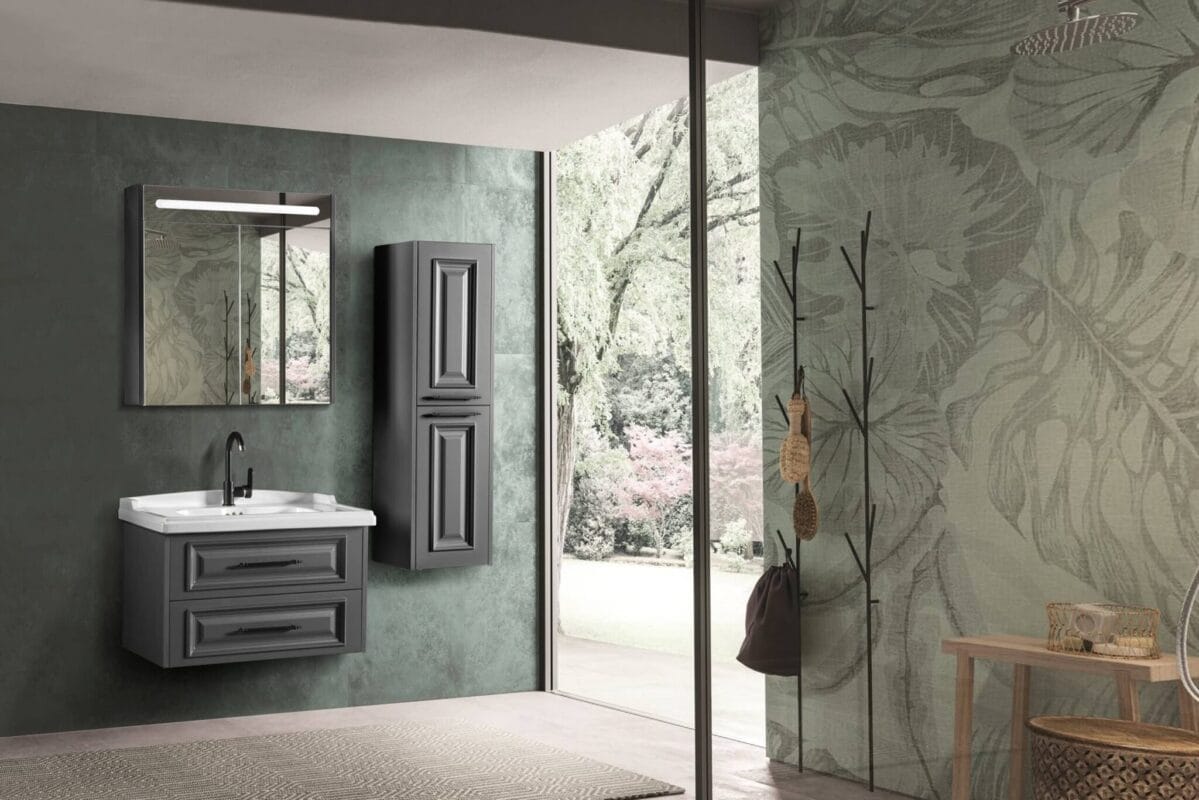 Bagnora Fora 80 cm Gri Banyo Dolabı (Boy Dolapsız)