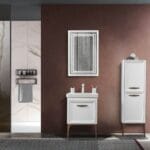 Bagnora Foresta 60 cm Beyaz Banyo Dolabı (Boy Dolaplı)