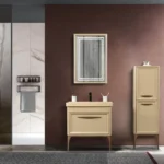 Bagnora Foresta 80 cm Cappucino Banyo Dolabı (Boy Dolaplı)