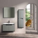 Bagnora Frame 100 cm Antrasit Banyo Dolabı (Boy Dolapsız)