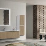 Bagnora Grate 120 cm Cappuccino Banyo Dolabı (Boy Dolapsız)