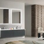 Bagnora Grate 160 cm Antrasit Banyo Dolabı (Boy Dolapsız)