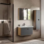 Bagnora Hera 60 cm Gri Banyo Dolabı (Boy Dolaplı)