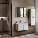 Bagnora Hera 80 cm Beyaz Banyo Dolabı (Boy Dolapsız)