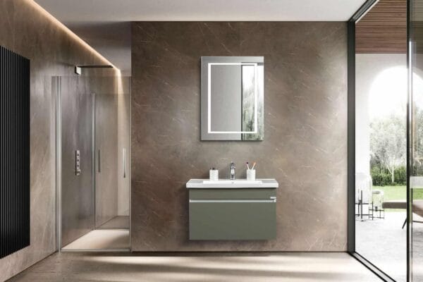 Bagnora Kayer 65 cm Taş gri Banyo Dolabı (Boy Dolapsız)