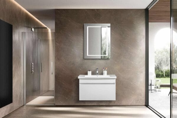 Bagnora Kayer 80 cm Beyaz Banyo Dolabı (Boy Dolapsız)