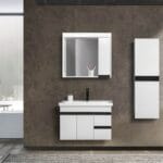 Bagnora Lotus 80 cm Beyaz Banyo Dolabı (Boy Dolapsız)