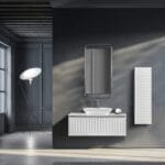 Bagnora Odın 120 cm Beyaz/Gümüş Banyo Dolabı (Boy Dolapsız)