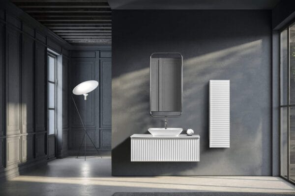 Bagnora Odın 120 cm Beyaz/Gümüş Banyo Dolabı (Boy Dolapsız)