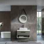 Bagnora Pietro 100 cm Gri Banyo Dolabı (Boy Dolaplı)