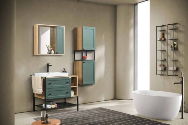 Bagnora Practical 95 cm Zümrüt Banyo Dolabı (Boy Dolaplı)