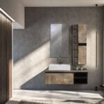 Bagnora Retro 120 cm Ahşap Banyo Dolabı (Boy Dolapsız)