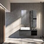 Bagnora Retro 120 cm Siyah Banyo Dolabı (Boy Dolapsız)