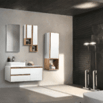 Bagnora Sharp 120 cm Beyaz Banyo Dolabı