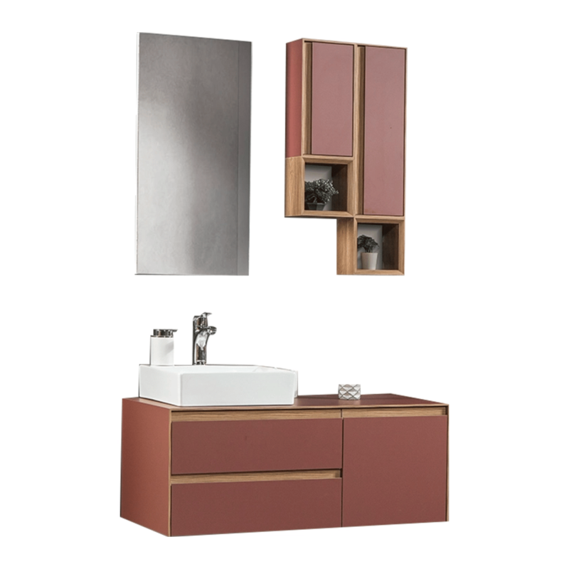 Bagnora Sharp 120 cm Kiremit Banyo Dolabı