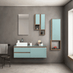 Bagnora Sharp 120 cm Nil Yeşili Banyo Dolabı