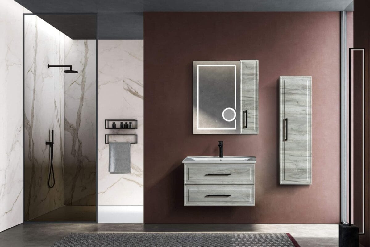 Bagnora Tudor 80 cm Banyo Dolabı (Boy Dolapsız)