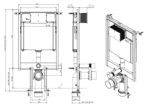 Bocchi 9 cm Alçı Panel İçi Duvar Önü Hızlı Montaj 3/6 Lt