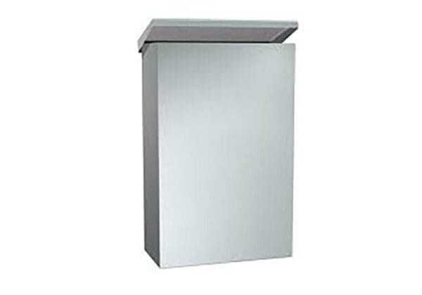 Bocchi Çöp Kovası Kapaklı 11 lt (12x25x36 cm) Mat Paslanmaz Çelik