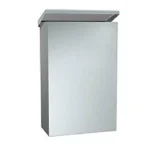 Bocchi Çöp Kovası Kapaklı 6 lt (10x25x25 cm) Mat Paslanmaz Çelik