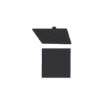 Bocchi Air2 200S Tepe Duşu 200X200 mm Kare Siyah