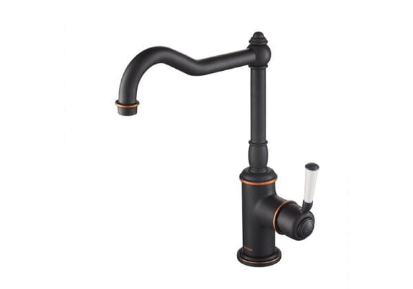 Bocchi Burlington Tek Kumandalı Eviye Bataryası Antik Siyah