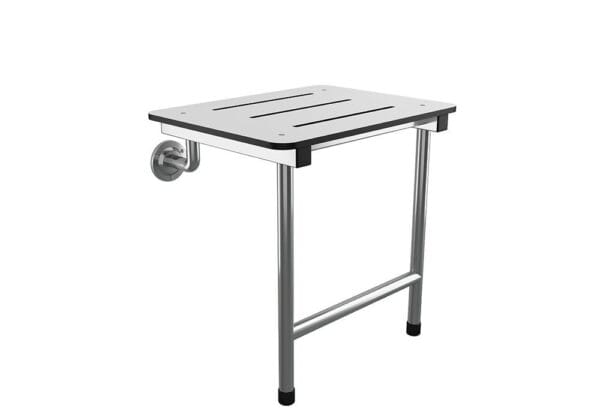 Bocchi Care & Comfort Bedensel Engelli Ayak Destekli Katlanabilir Duş Oturağı Beyaz Fenolik