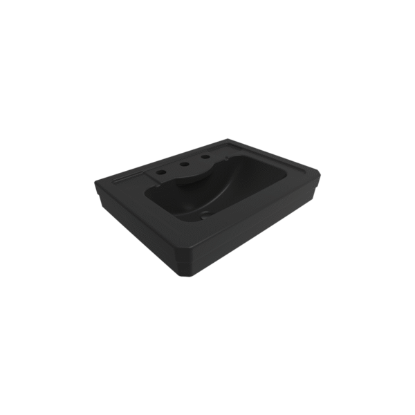 Bocchi Classico Verona Etajerli Lavabo 61 cm Mat Siyah