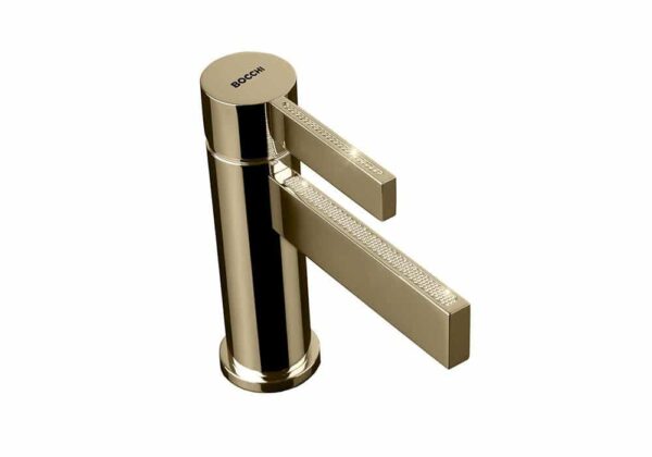 Bocchi Cube Crystal Tek Kumandalı Lavabo Bataryası Altın
