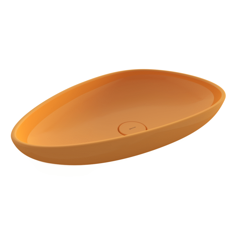 Bocchi Etna Çanak Lavabo 58 cm Parlak Mandalina Sarısı