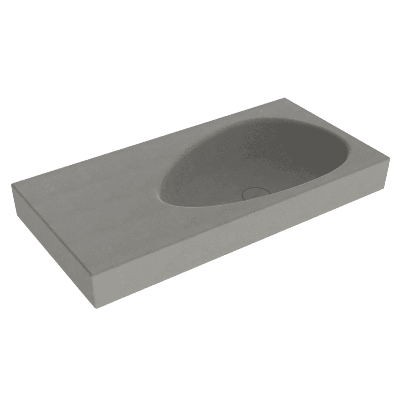 Bocchi Etna Etajerli Lavabo 90 cm Mat Beton