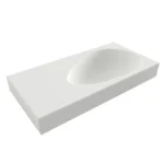 Bocchi Etna Etajerli Lavabo 90 cm Mat Beyaz